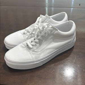 Vans Classic White Canvas Shoes